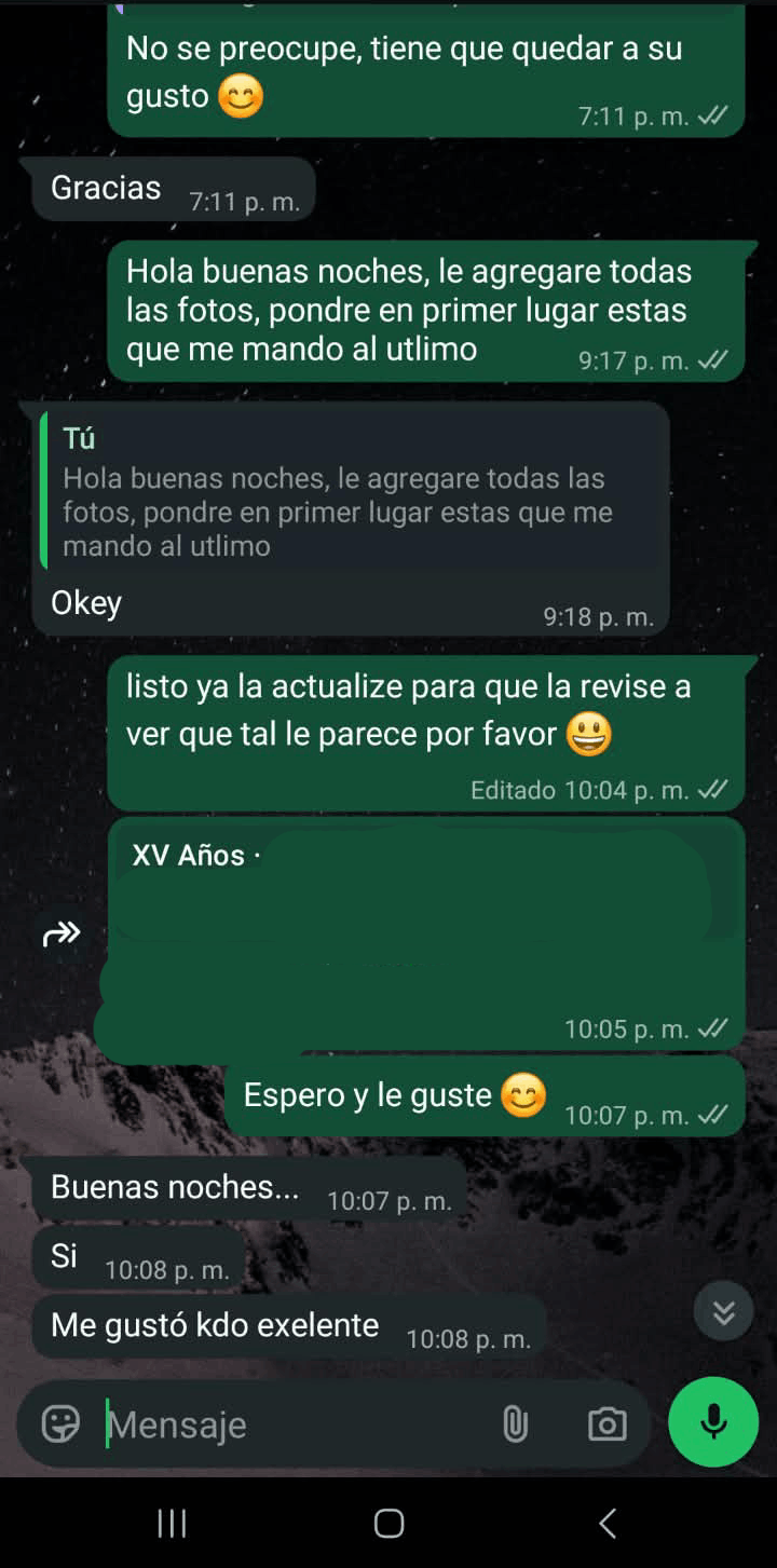 Captura de reseña de cliente 2